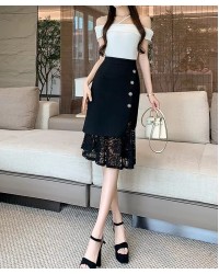 TEXTURED MIDI SKIRT